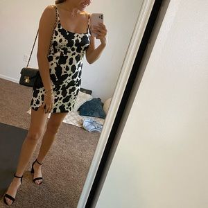 Cow print dress